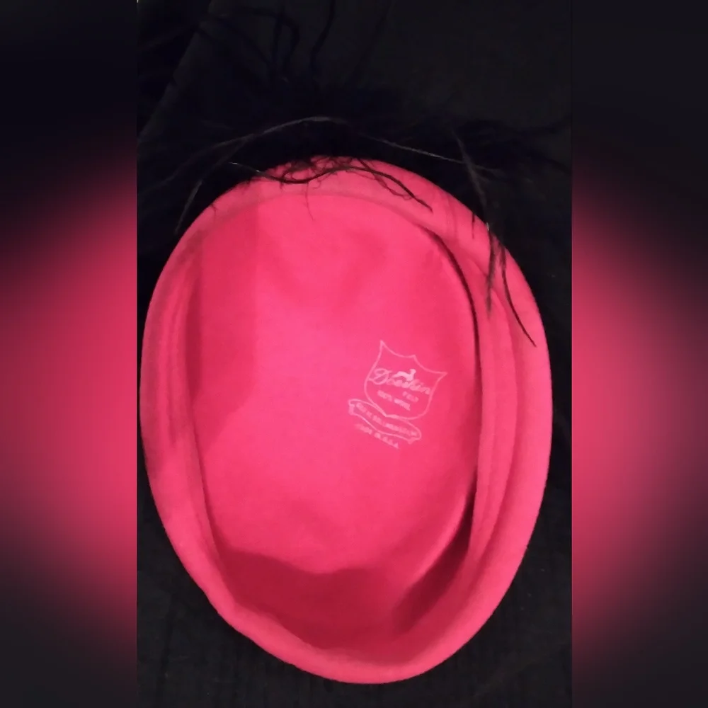 Vintage Pink Bollman Doeskin Hat Geo W. Bollman & Co. Capulet